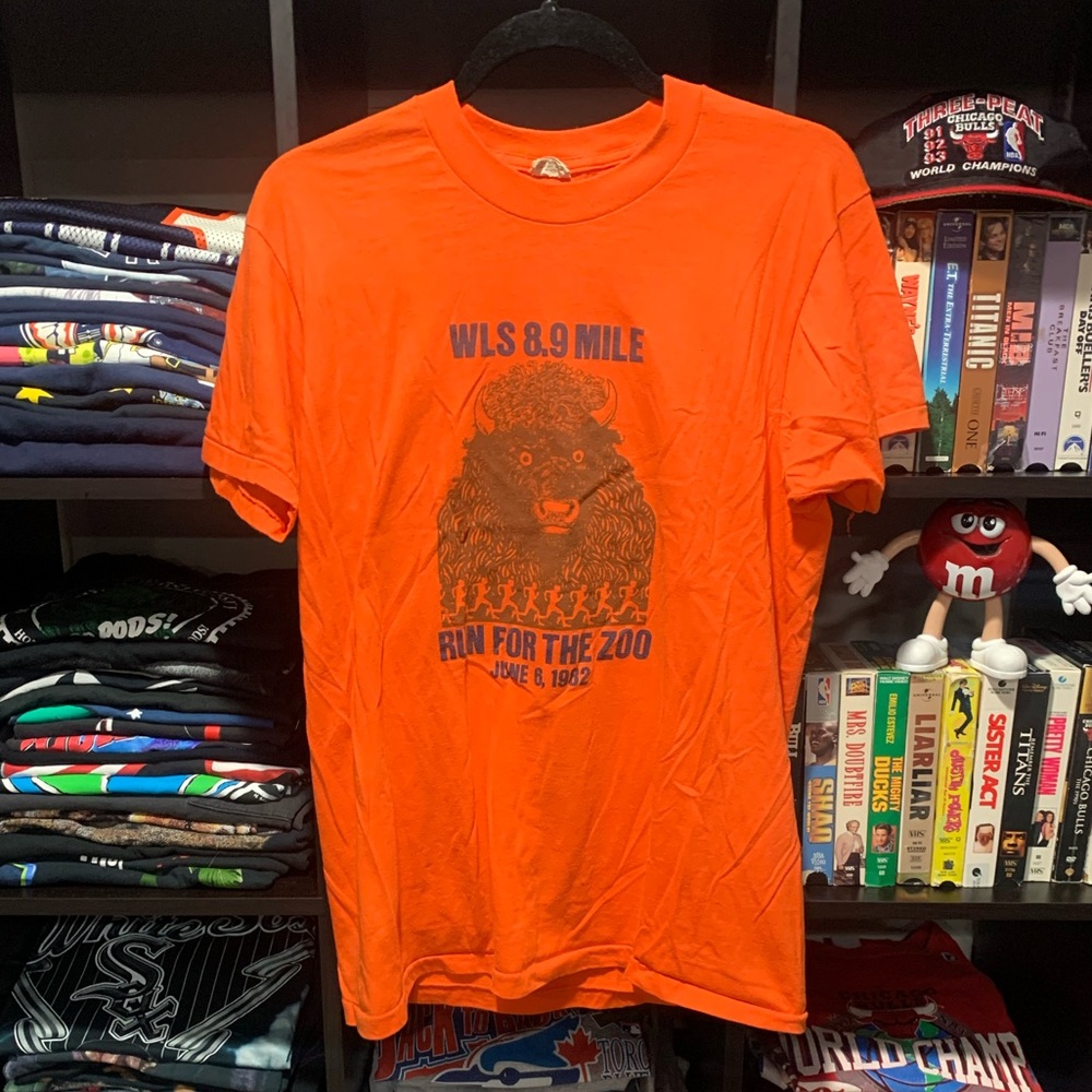 Vintage WLS Radio Station Run for the Zoo Shirt